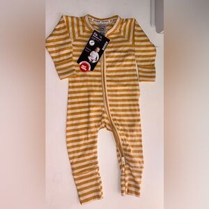 Bonds Mustard Striped Kids Footies